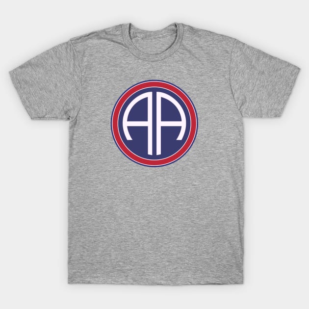 82nd Airborne All American Circle T-Shirt by Trent Tides
